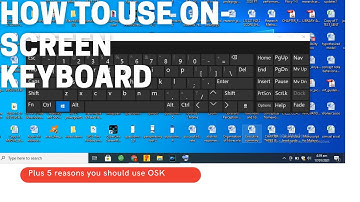 How to open On-screen keyboard & Why you should use it/ How to show keyboard on laptop Screen