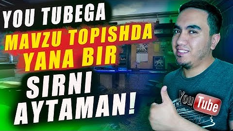 You tube kanalni rivojlantirish.Komment orqali mavzu topish va obunachi yig