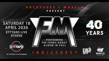 FM live in Athens exclusive show playing "Indiscreet" on April 18th 2026,