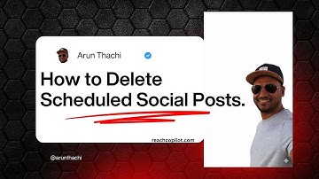 ReachCopilot | How to delete scheduled cross-posts from one place