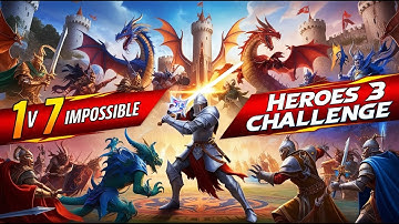 1v7 IMPOSSIBLE Heroes 3 Challenge on a LARGE Map - Can I Survive?