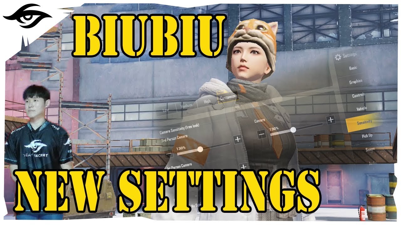 BiuBiu's new PUBGM settings | PUBGM