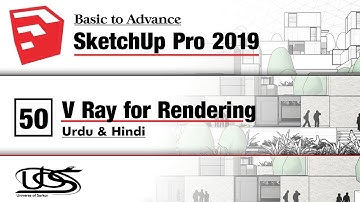 Sketchup pro for Beginners | V-Ray for Rendering | Sketchup in Urdu & Hindi Basic Course
