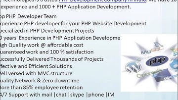 php development india ~ php web development company   it
