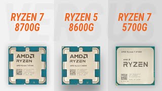Ryzen 7 8700G vs Ryzen 7 5700G vs Ryzen 5 8600G w/ RTX 4090: Test in 7 games + Test Radeon 780M