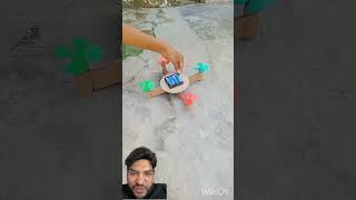 Homemade Drone Using 4 DC Motors 🚁 | Cardboard DIY Quadcopter #DIYDrone #DCMotor #Quadcopter