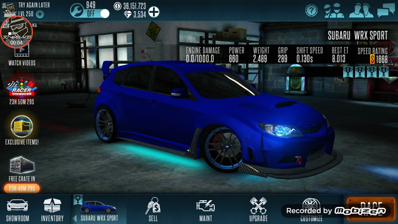Subi Racer ☆SUBI WRX SPORT 1668 TURF TUNE☆(7.900)Racing Rivals - YouTube
