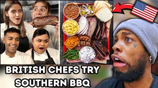 Celebrity American Reacts to British Chefs try Southern BBQ For The First Time Wealth