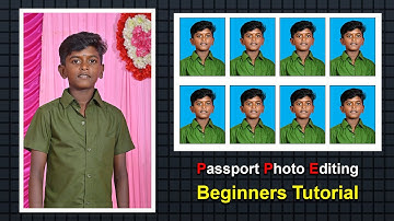 Passport Size Photo in Photoshop 7.0 Tamil | Easy Steps!