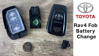 How To Change A Toyota RAV4 Smart Key Remote Fob Battery 2019 - 2024 DIY Remove Replace Tutorial