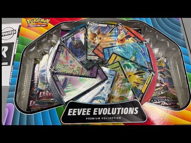 Pokemon Trading Card Game: Eevee V Premium Collection Unboxing 