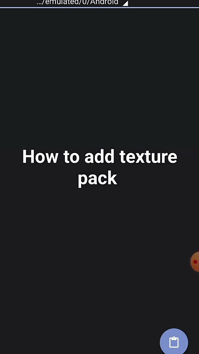 how to add texture pack pojav https://www.mediafire.com/A7l100K.zip/file