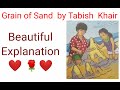 A Grain of Sand by Tabish Khair Class 8th Poem Explanation