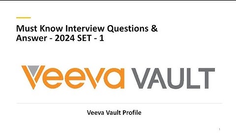 Veeva Must Know Interview Questions with Answers || Set - 1