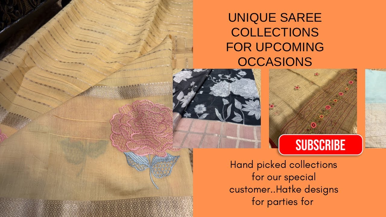 ✨Hand-picked saree collections for every occasion!✨From glamours designer drapes to stylish looks