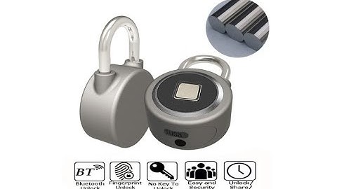CCsky Fingerprint Bluetooth Padlocks Anti-theft Keyless Lock with USB Charge