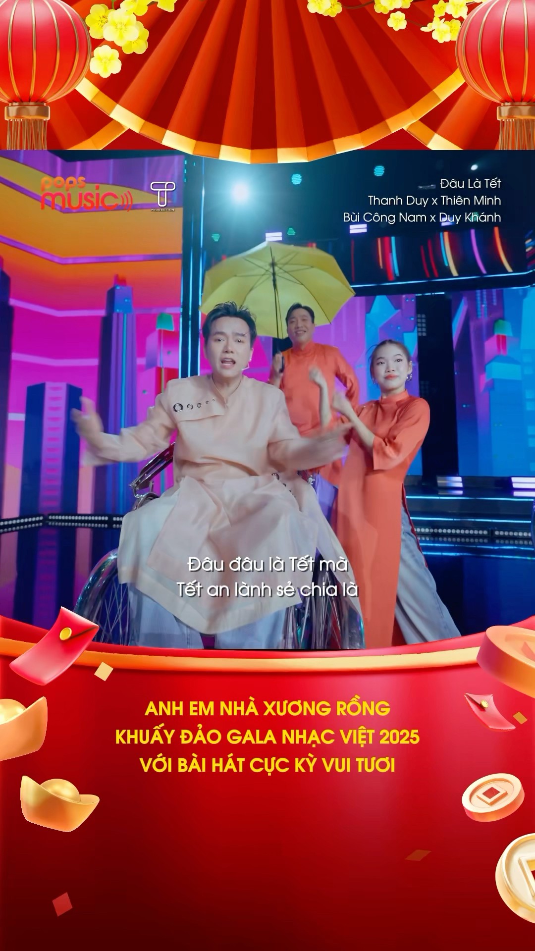Anh em nhà Xương Rồng khuấy đảo Gala Nhạc Việt với bài hát cực kỳ vui tươi