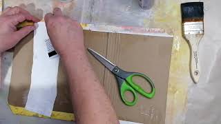 #roxysweeklychallenge - making a journal cover from amazon packaging