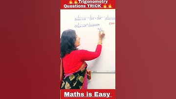 Trigonometry Class 10🔥| Important Question Trigonometry| CBSE Class 10 #youtubeshorts #shorts #trend