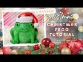 Sculpting a Frog Jar with Polymer Clay (but make it Christmas)