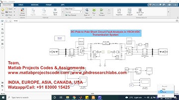 DC Pole to Pole Short Circuit Fault Analysis in VSC-HVDC Transmission System