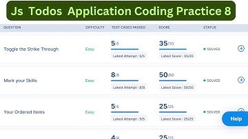 Todos Application | Coding Practice 8 Answers | JavaScript | NxtWave | Intensive  2.0 | No Audio