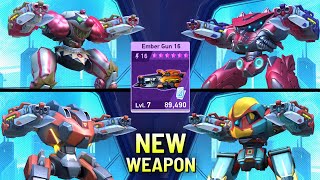 NEW WEAPON Ember Gun 16 with Panther Redox Paragon Guardian - Mech Arena