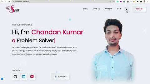 Portfolio Website Design | React Portfolio Website | Portfolio Website Template