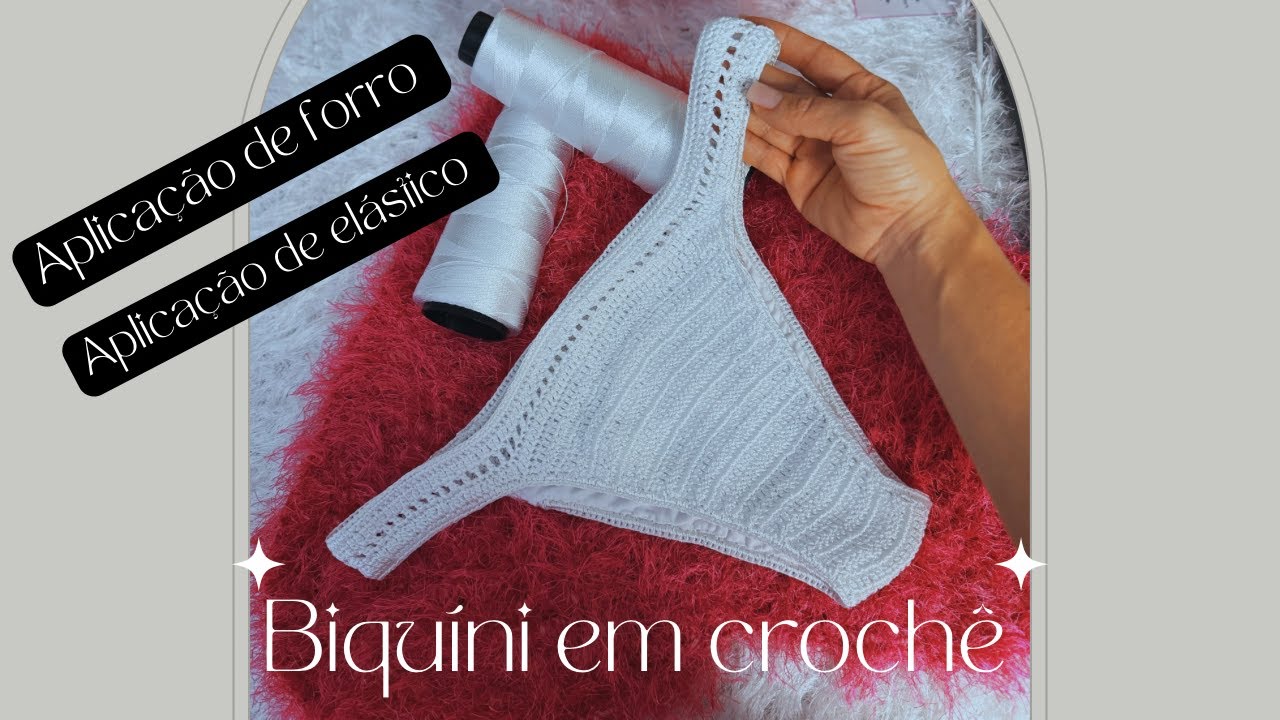 BIQUINI EM CROCHÊ \Calcinha com fio de poliamida por VANY CROCHÊ