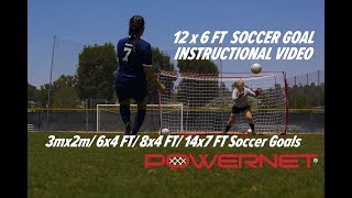 12 x 6 FT Soccer Goal Instructional Video