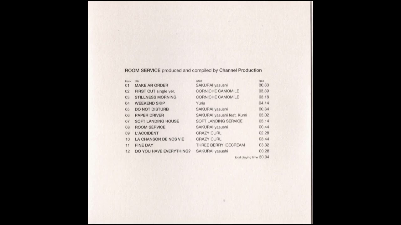 Room Service Channel Production 1999-2001