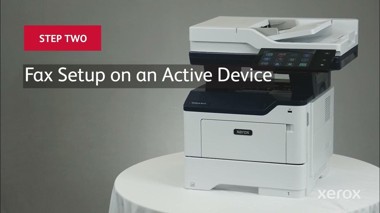 Xerox® VersaLink® B415 Multifunction Printer How to Setup Fax YouTube