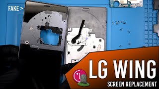 LG Wing Teardown and Main Screen Replacement | First time, let's wing it!