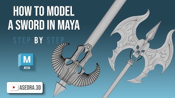 How to Model a Fantasy Double-Headed Battle Axe in Maya 2025 | Full Tutorial