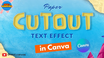 Paper Cutout Text Effect in Canva | Canva Tutorial #texteffects #canva