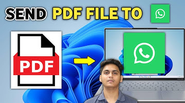 How to send Pdf file to whatsapp in Laptop | send pdf file on whatsapp on Pc