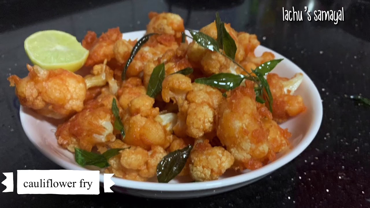 Cauliflower fry recipe in tamil - YouTube