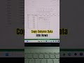 How to Copy Row Data into columns - How to Copy Column data in rows
