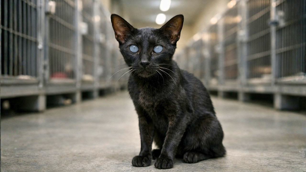 Никто не хотел эту СЛЕПУЮ кошку из приюта… пока однажды к ней не пришла убитая горем женщина!