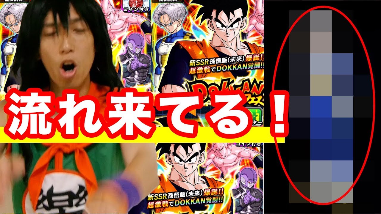 Dokkanフェス新ssr孫悟飯 未来 狙いで運気爆発 しかしあの属性に恵まれない ドッカンバトル Youtube