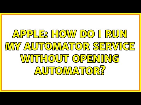 Apple: How do I run my automator service without opening automator?