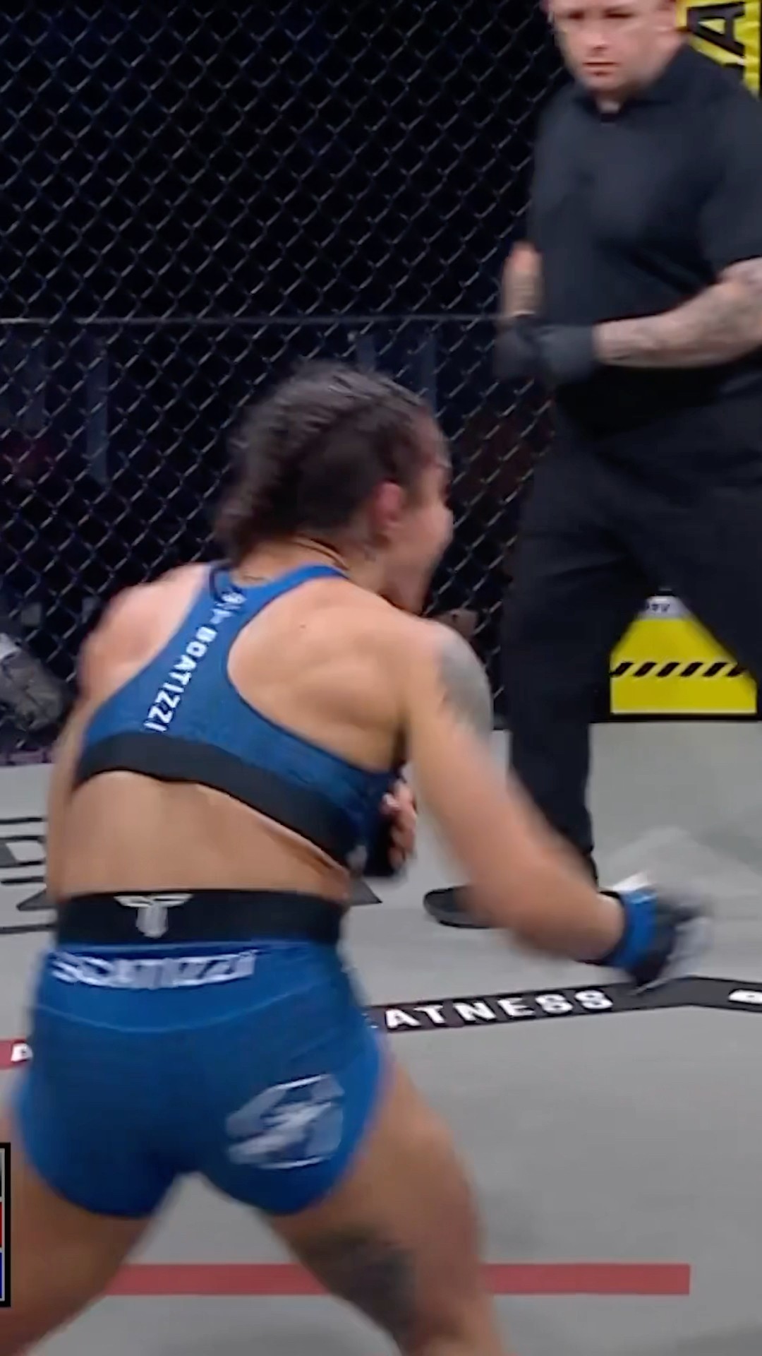 SHE DANCED ON HER ? Valentina Scatizzi shrugs off Shanelle Dyer’s kick at #PFLGlasgow #PFL