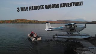 Cessna 180 fly out - Remote woods 3 day adventure! Maine brook trout fishing! Maine Ice caves!