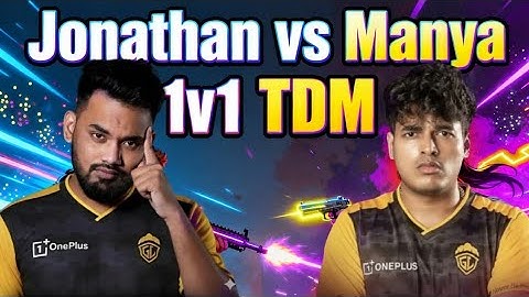 Jonathan vs Manya First Time 1v1 TDM Fight 🔥 | BGMI 1v1 Showdown | Who’s the Real King of TDM?