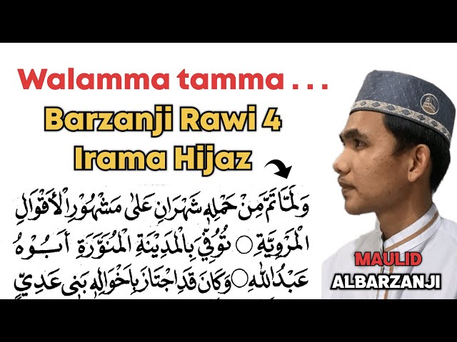 Barzanji Rawi 4 ( Walamma tamma ) Irama Hijaz class=