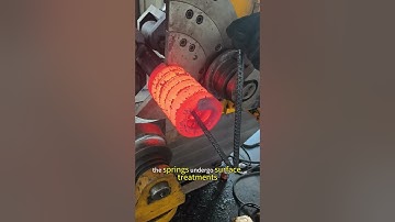 Make in China The production process of hot-rolled large springs #process #machine #making #spring