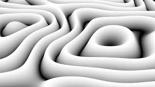 1 Hour of White Abstract Height Map Pattern Loop Animation 3D | QuietQuests