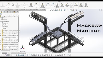 How to Make a Power Hacksaw Machine IN SOLIDWORKS