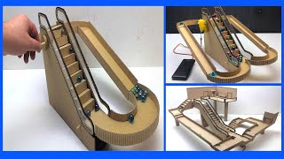 Amazing Marble Run with escalator out of cardboard Cardboard Games Compilation