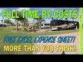 HOW MUCH DOES IT COST TO FULL TIME RV? WHAT IS THE MOST EXPENSIVE THING ABOUT RVING? - EP173